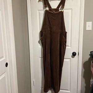 No boundaries, hot cocoa, soft, corduroy overalls.